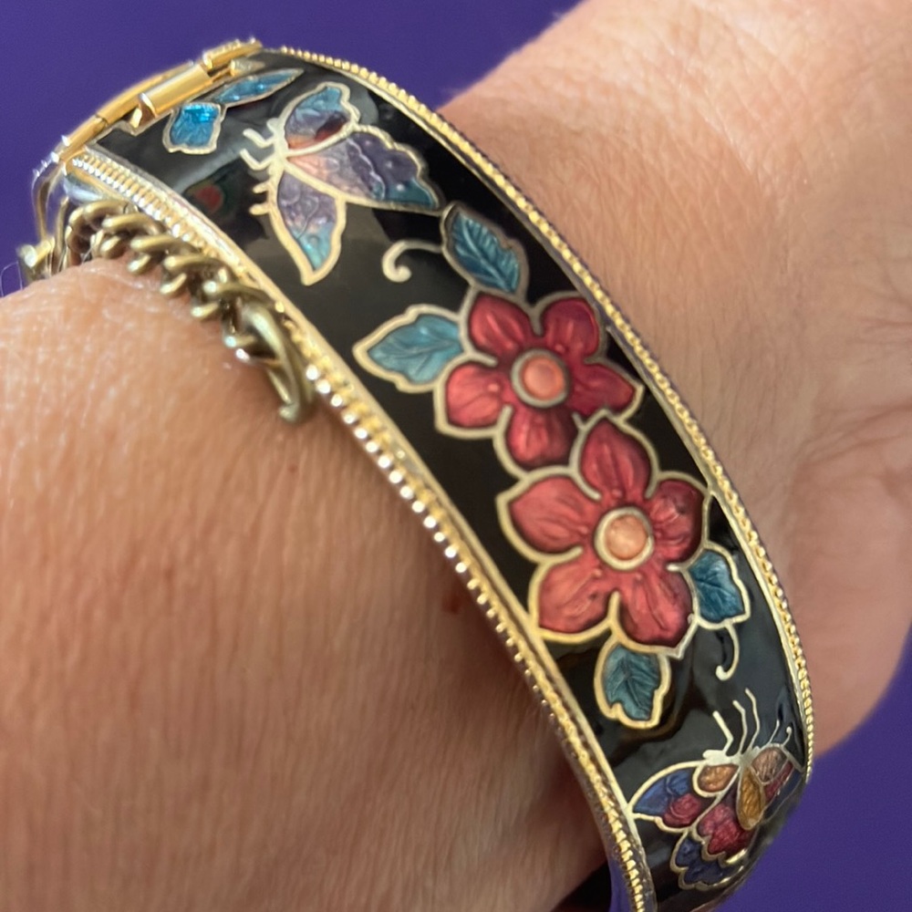 Vintage cloisonné bracelet